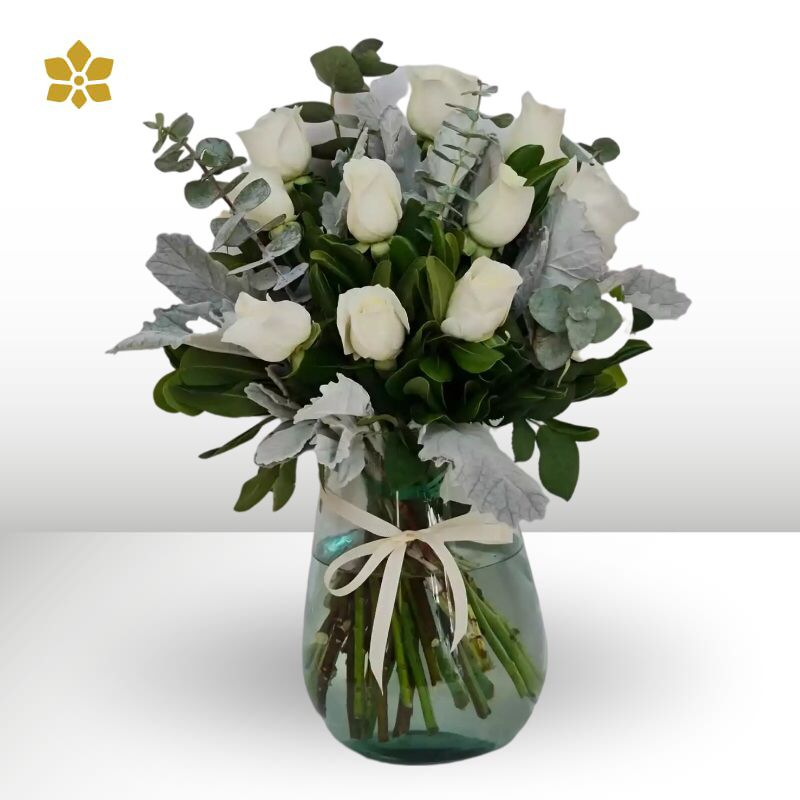 12 Rosas Blancas