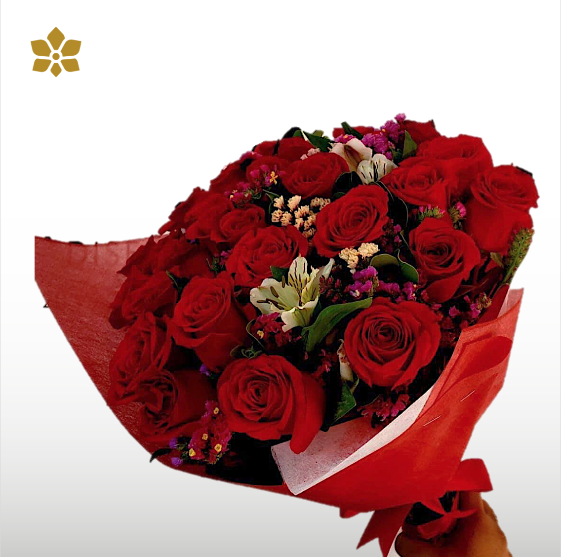 Ramo Rosas y Astromelias