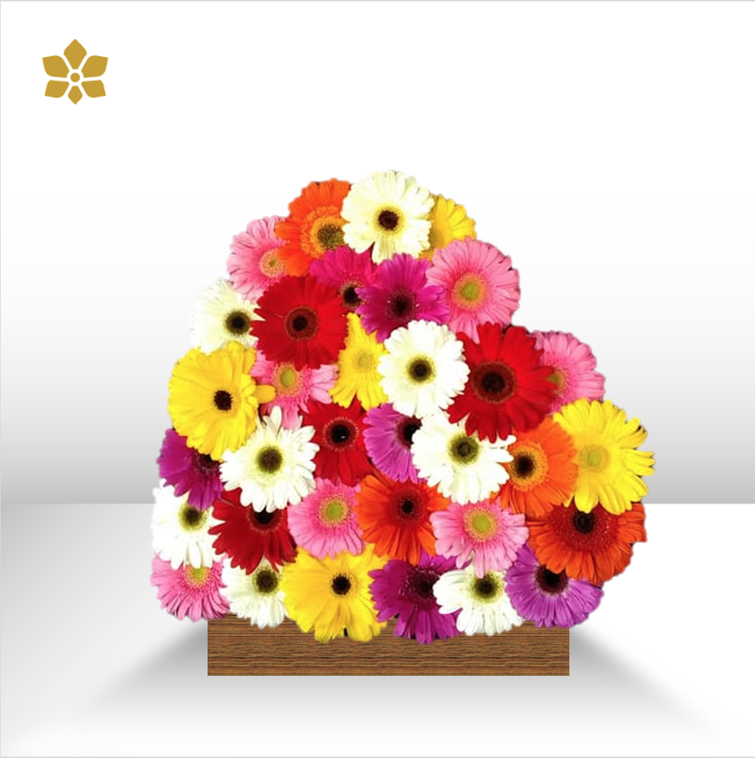 Corazón de Gerberas